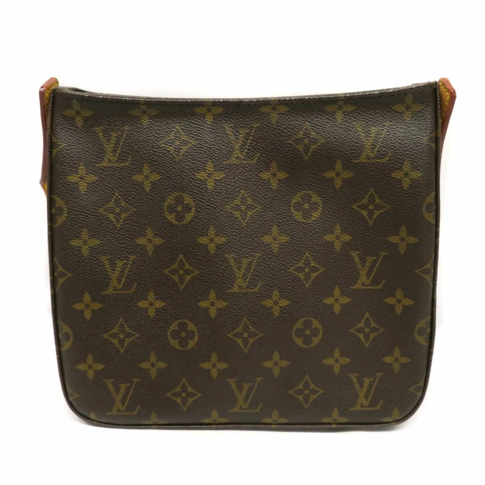 LOUIS VUITTON Looping Handbag Monogram Brown Bag